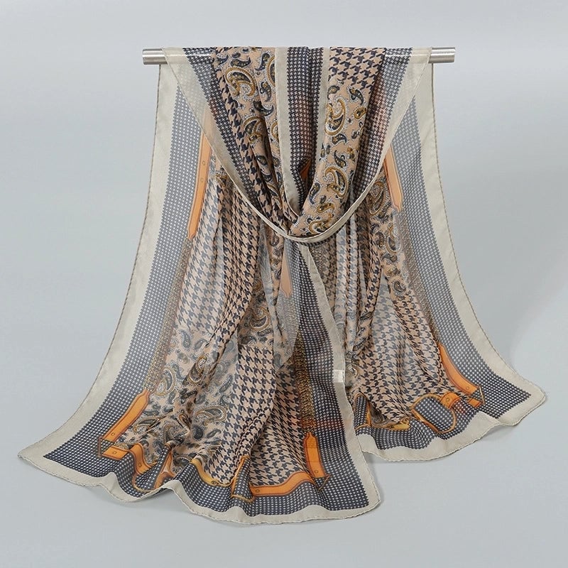 Women's Streetwear Solid Color Chiffon Scarves & Gloves