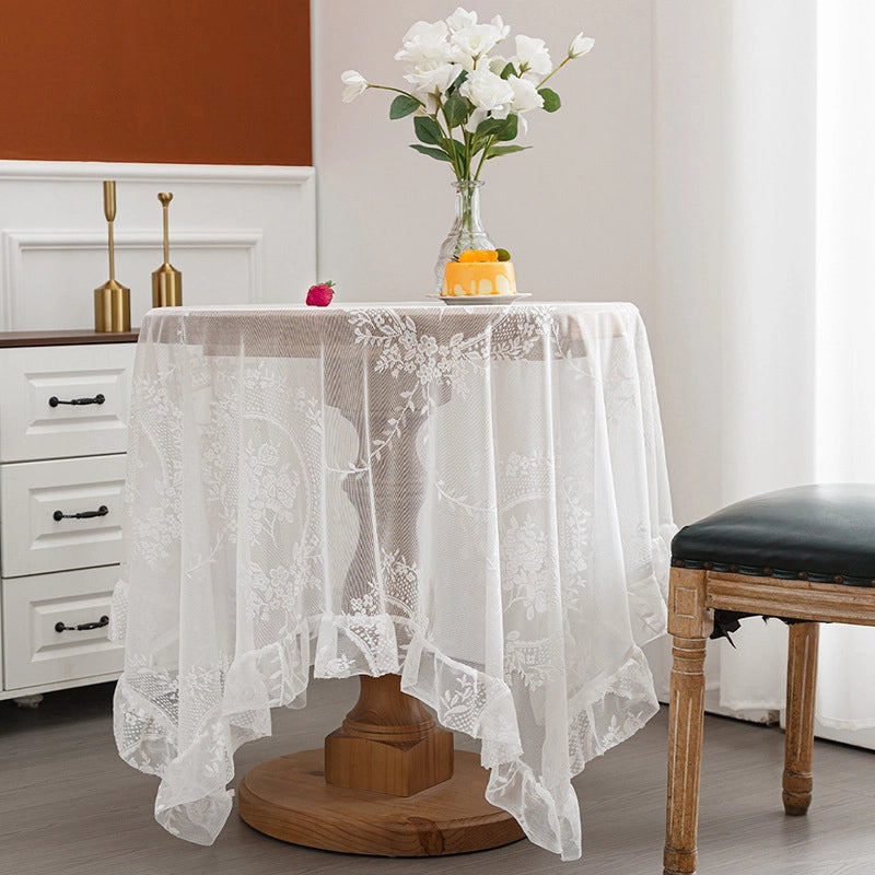 Elegant Plant Lingge Lace Tablecloths