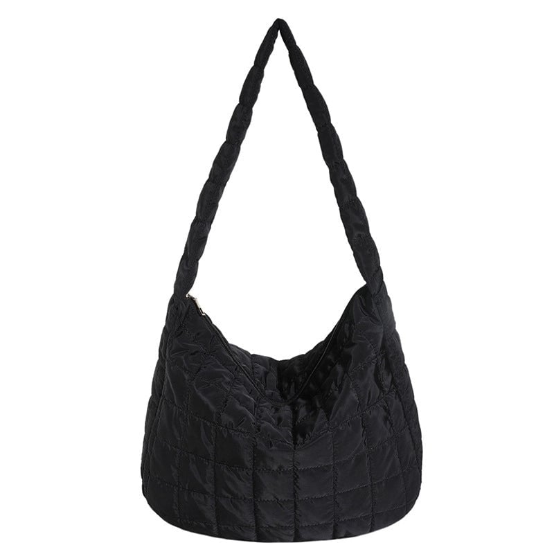 Women's All Seasons Cotton Solid Color Streetwear Square Zipper Shoulder Bag
