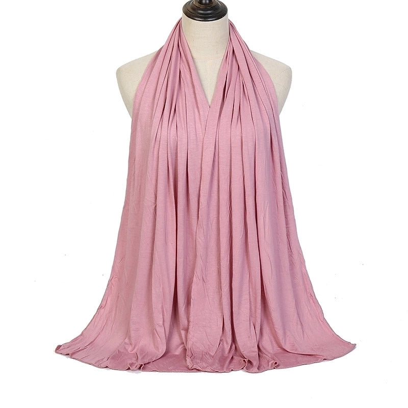 Women's Minimalist Solid Color Monel Scarf