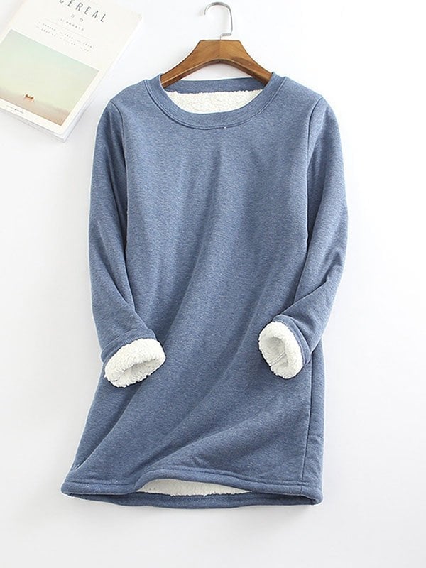 💥Hot Sale .Sold 20000+💥Women's NEW Casual Cotton Round Neck Solid Sweatshirt (S-5XL)