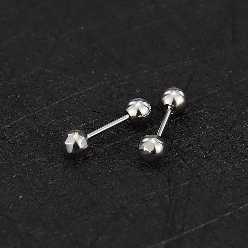 1 Piece Minimalist Commute Geometric Plating Titanium Steel Cartilage Earrings