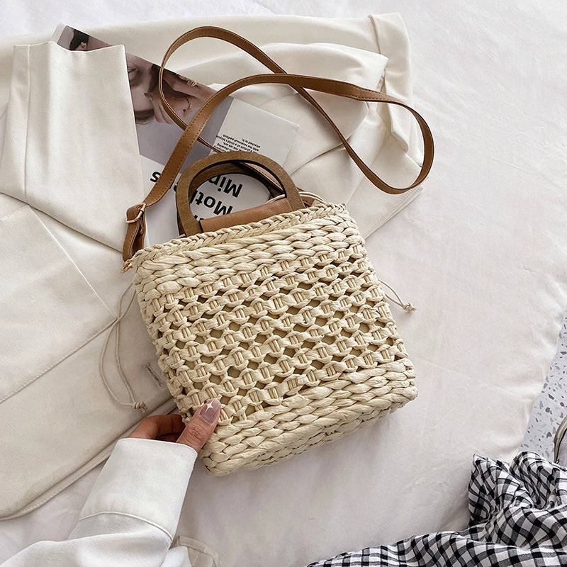 Women's Small Spring&summer Straw Basic Handbag