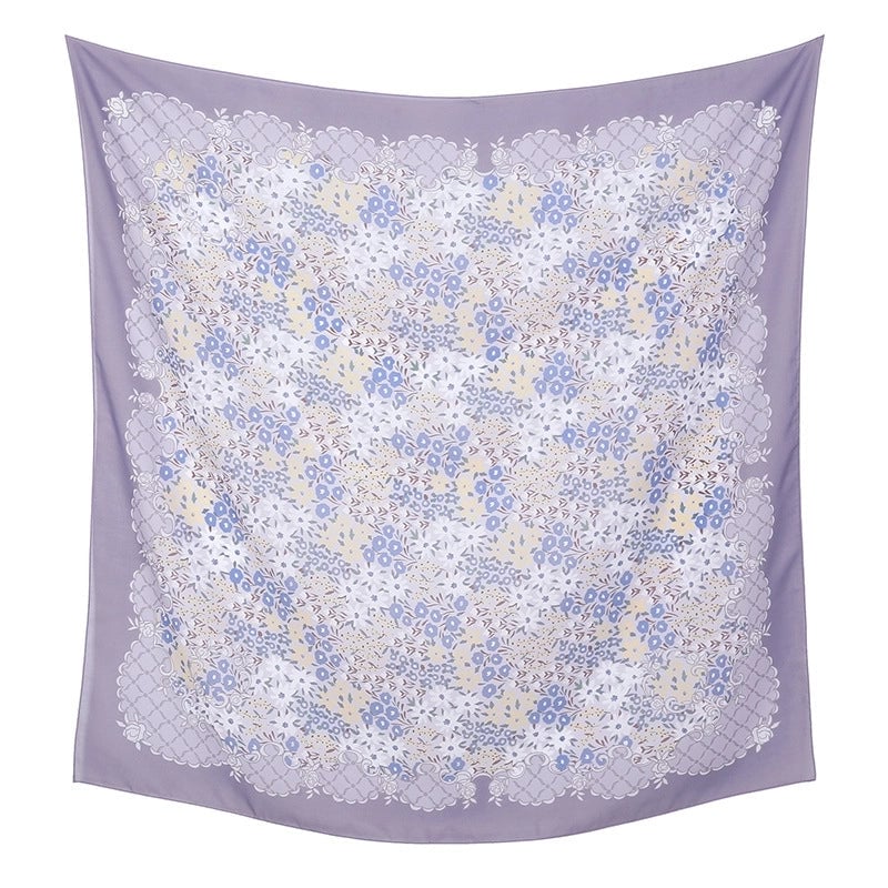 Women's Sweet Flower Polyester Kerchief