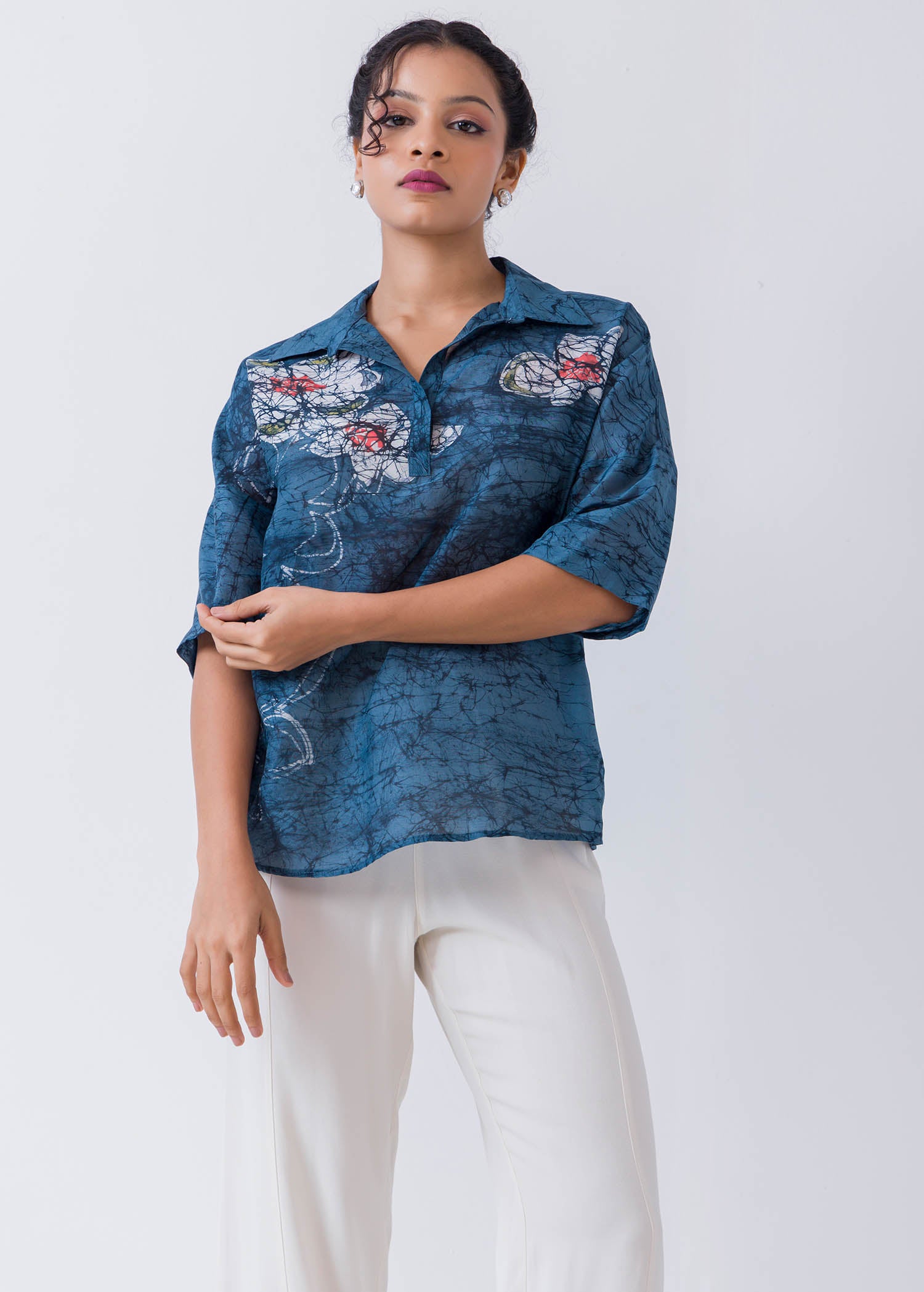 Batik Floral Blouse