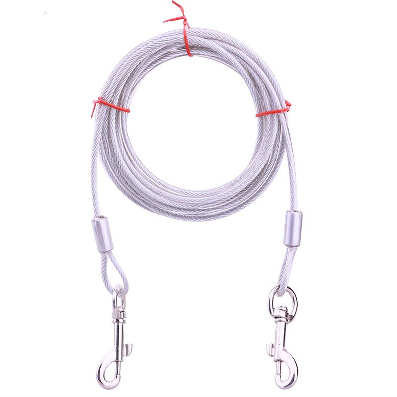 Steel Wire Dogs Double Leashes