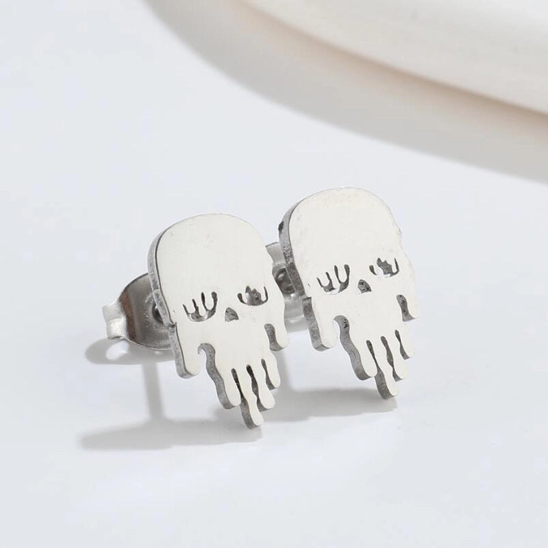 Fashion Geometric Plating 201 Stainless Steel No Inlaid 18K Gold Plated Ear Studs