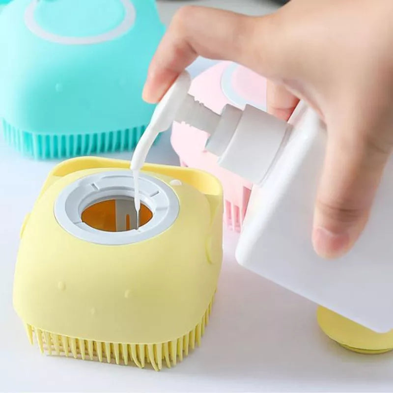 BODY WASH DISPENSING BATH BRUSH