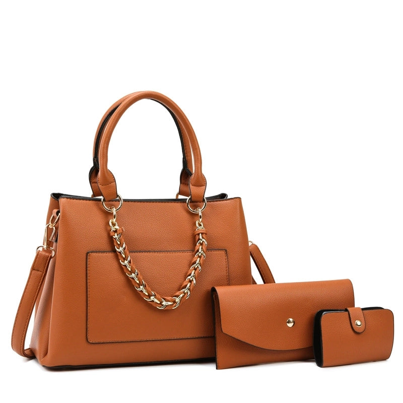 Women's Medium Pu Leather Fashion Bag Sets