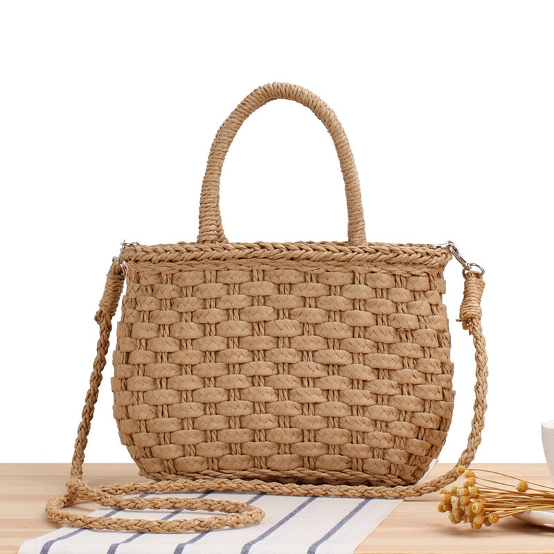 Women's Small Spring&summer Straw Vacation Straw Bag