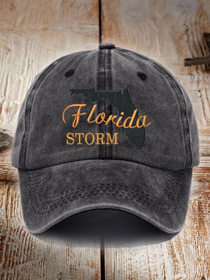 Unisex Distressed Washed Cotton Florida Strong Hot Spot Hat