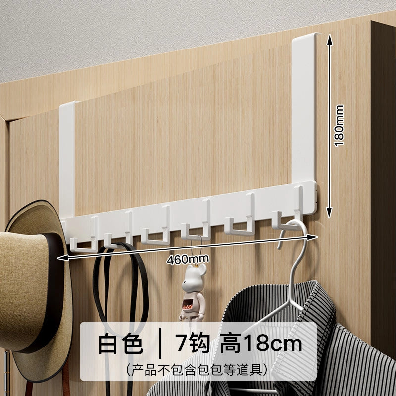 Hook Behind The Door Without Punching Hangers Clothes Storage Rack For Clothes Entry Door Upper Hanging Frame Wall Hanging Clothes Hook Door Back Type