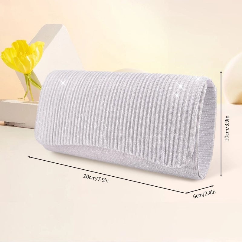 Exclusive Evening Bag Cocktail Party Women's Bag Crossbody Bag Clutch Silver Evening Cheongsam Bag