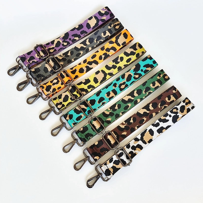 Nylon Leopard Bag Strap