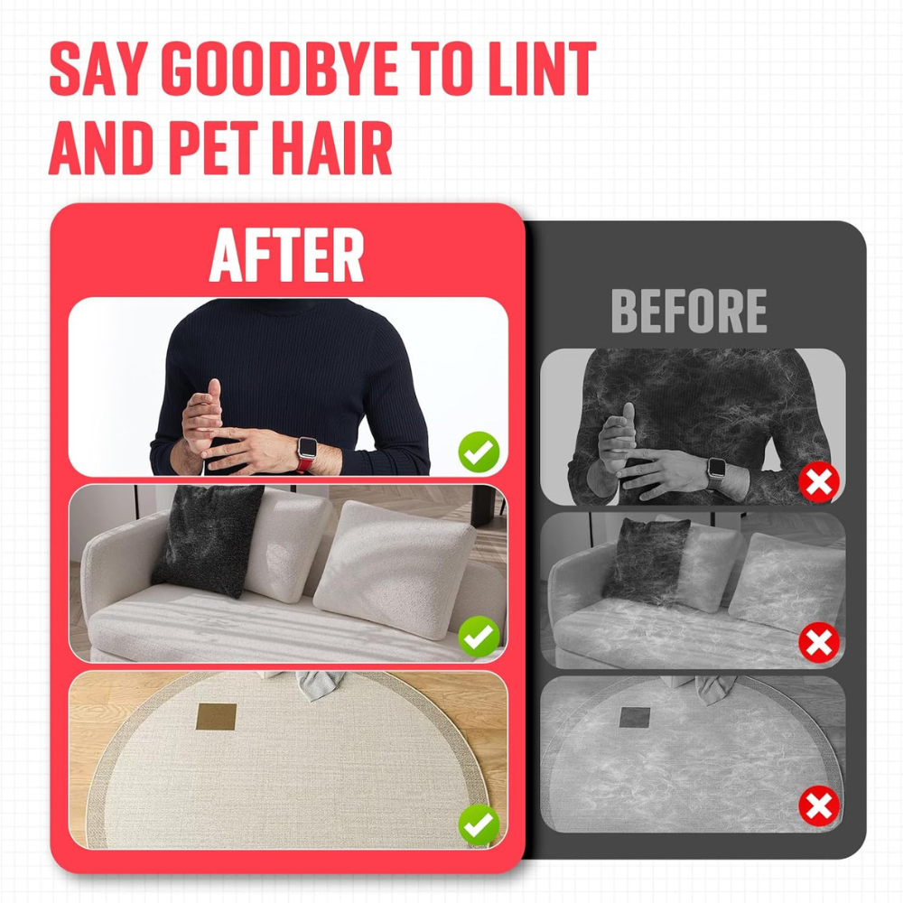Reusable Electrostatic Pet Hair Remover Pad
