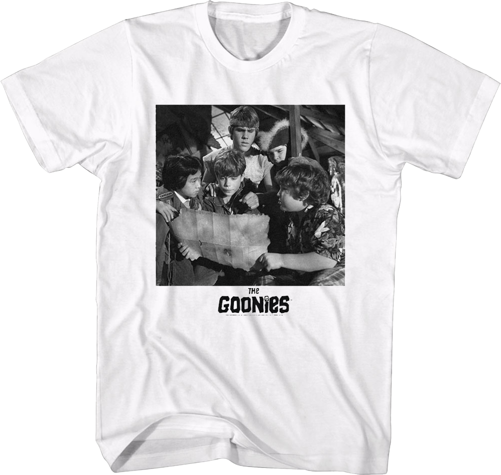 Black And White Attic Photo Goonies T-Shirt