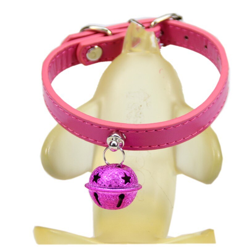 Adjustable PU Leather Dog Collar