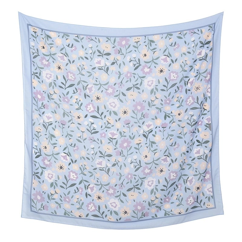 Women's Sweet Flower Polyester Kerchief
