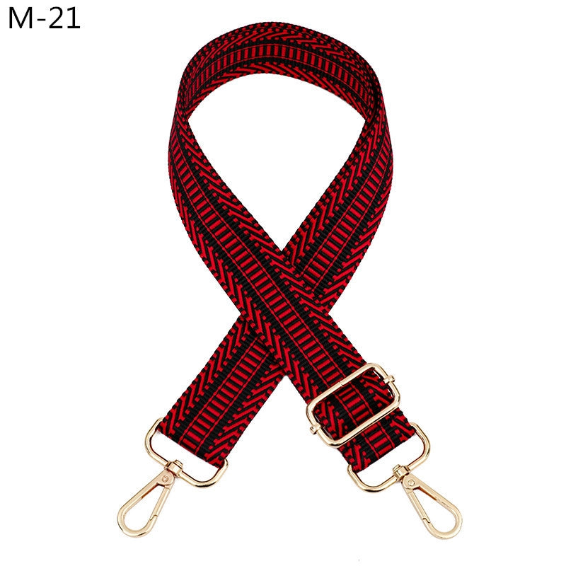 All Seasons Polyester Color Block Bag Strap