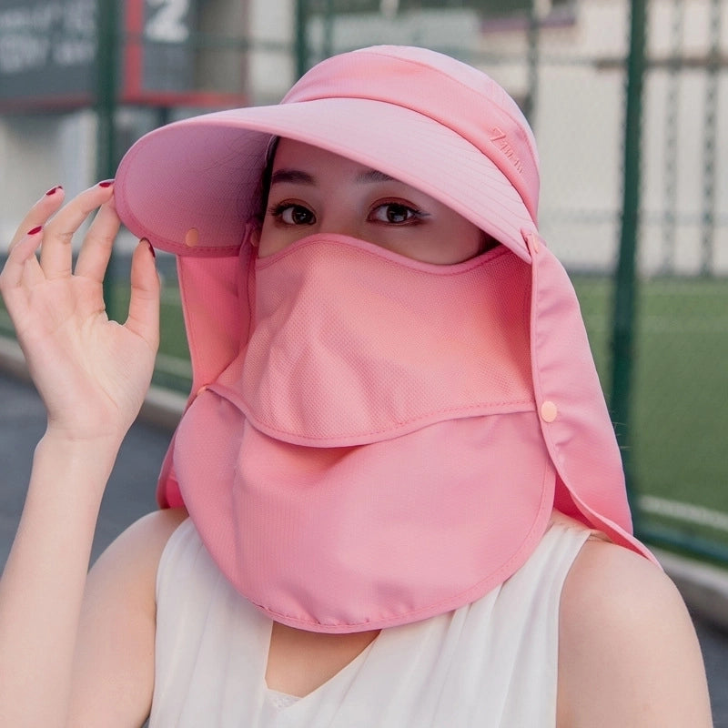 Women's Minimalist Solid Color Big Eaves Sun Hat