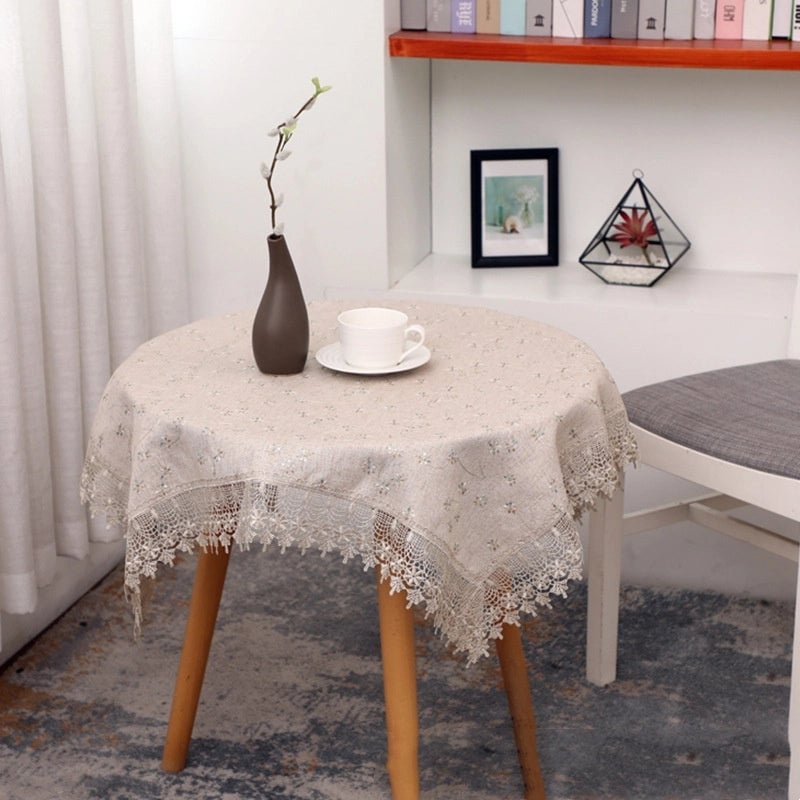 Pastoral Flower Cotton And Linen Tablecloths