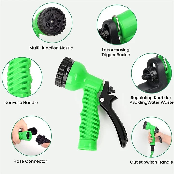 Magic Hose Pipe With 7 Spray Gun Functions