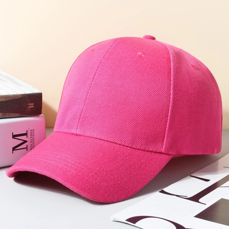 Hat Spring And Autumn New Solid Color Printable Logo Advertising Hat Sunscreen Cap Sports Baseball Cap Light Plate Cap
