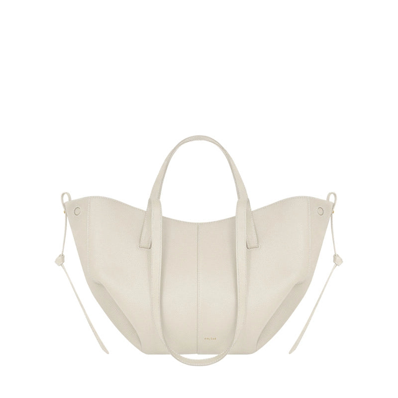 Women's Composite Cowhide Solid Color Elegant Basic Classic Style Square Open Shoulder Bag Tote Bag Crossbody Bag