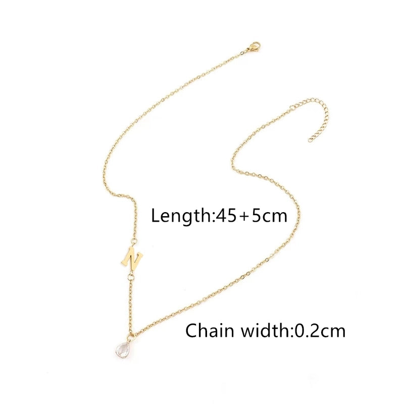 Casual Classic Style Letter 201 Stainless Steel 304 Stainless Steel Pendant Necklace
