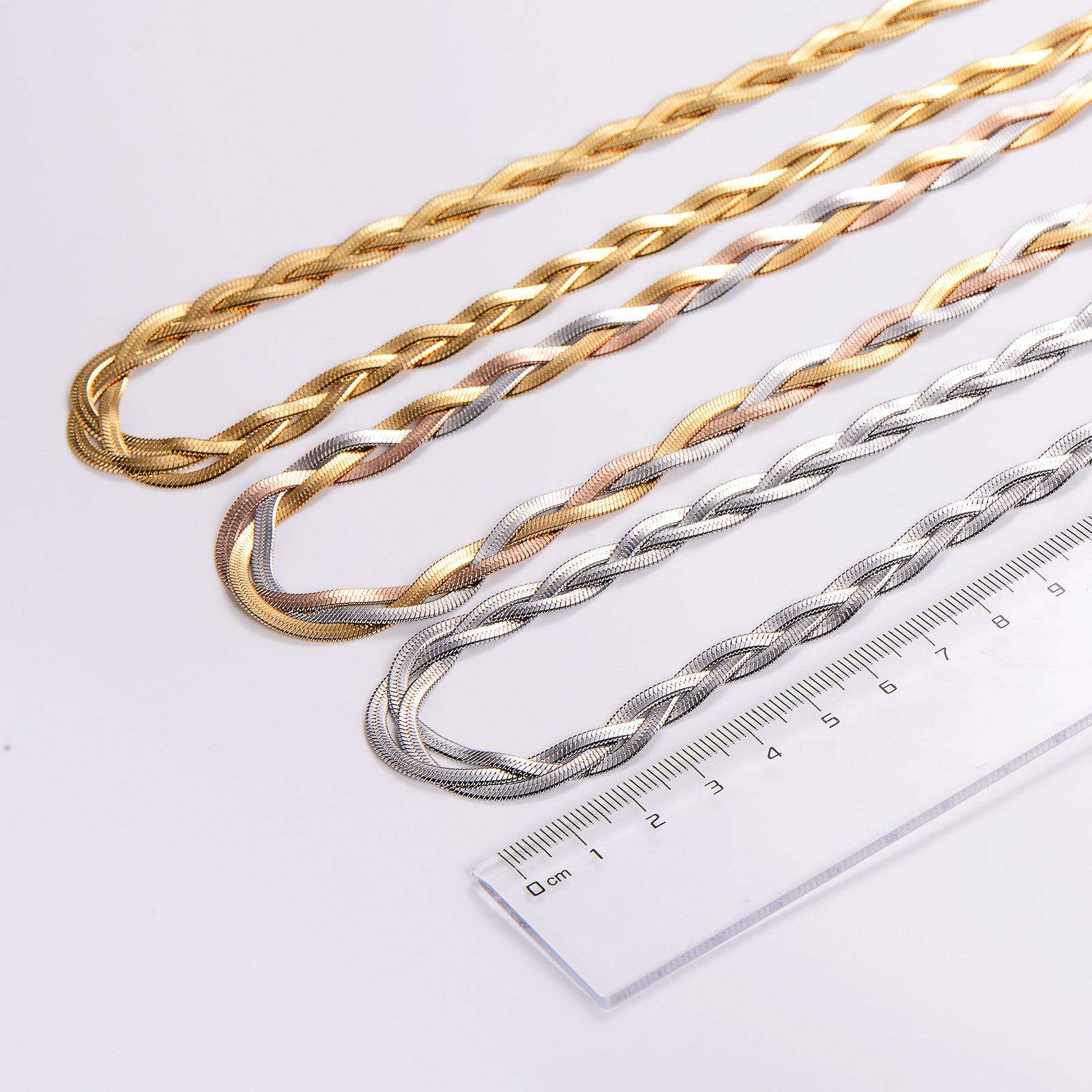Unisex Chain Stainless Steel Electroplating Jewelry Sets