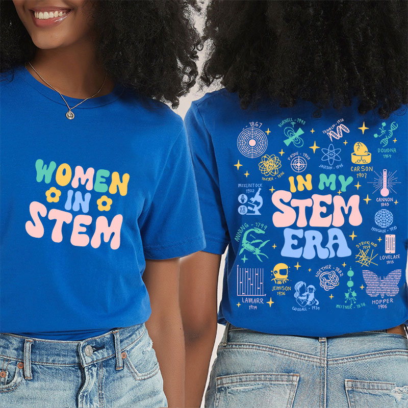 Cool Science In My Stem Era Teacher Two Sided T-Shirt