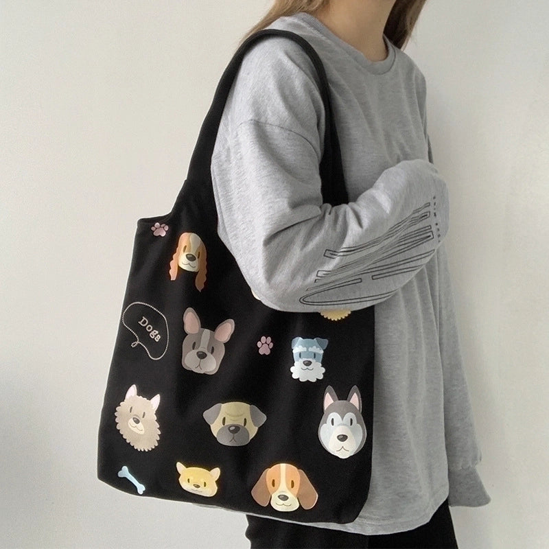 Women's Large All Seasons Canvas Cute Shopping Bags