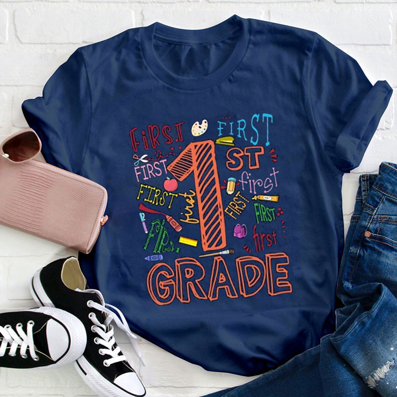 Personalized Grade First Day Of School Teacher T-Shirt