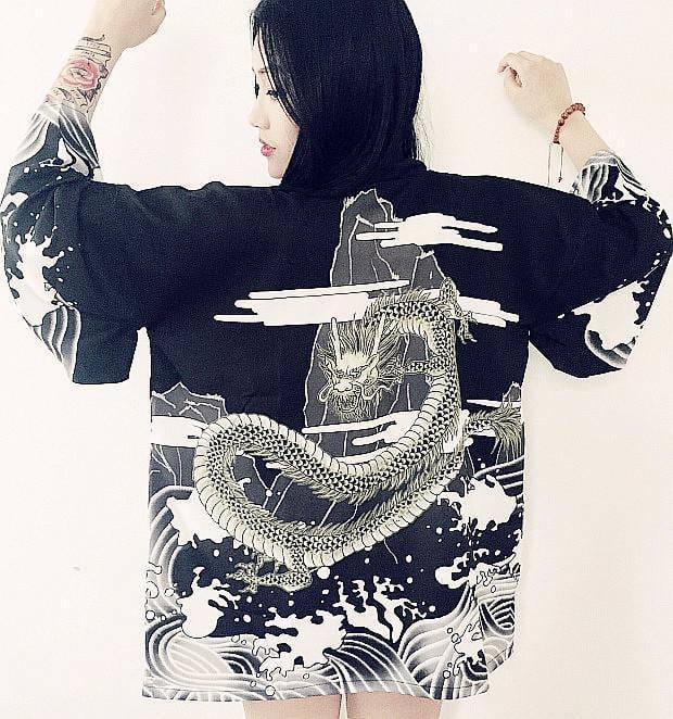 Japanese Vintage Kimono Sun Shirt