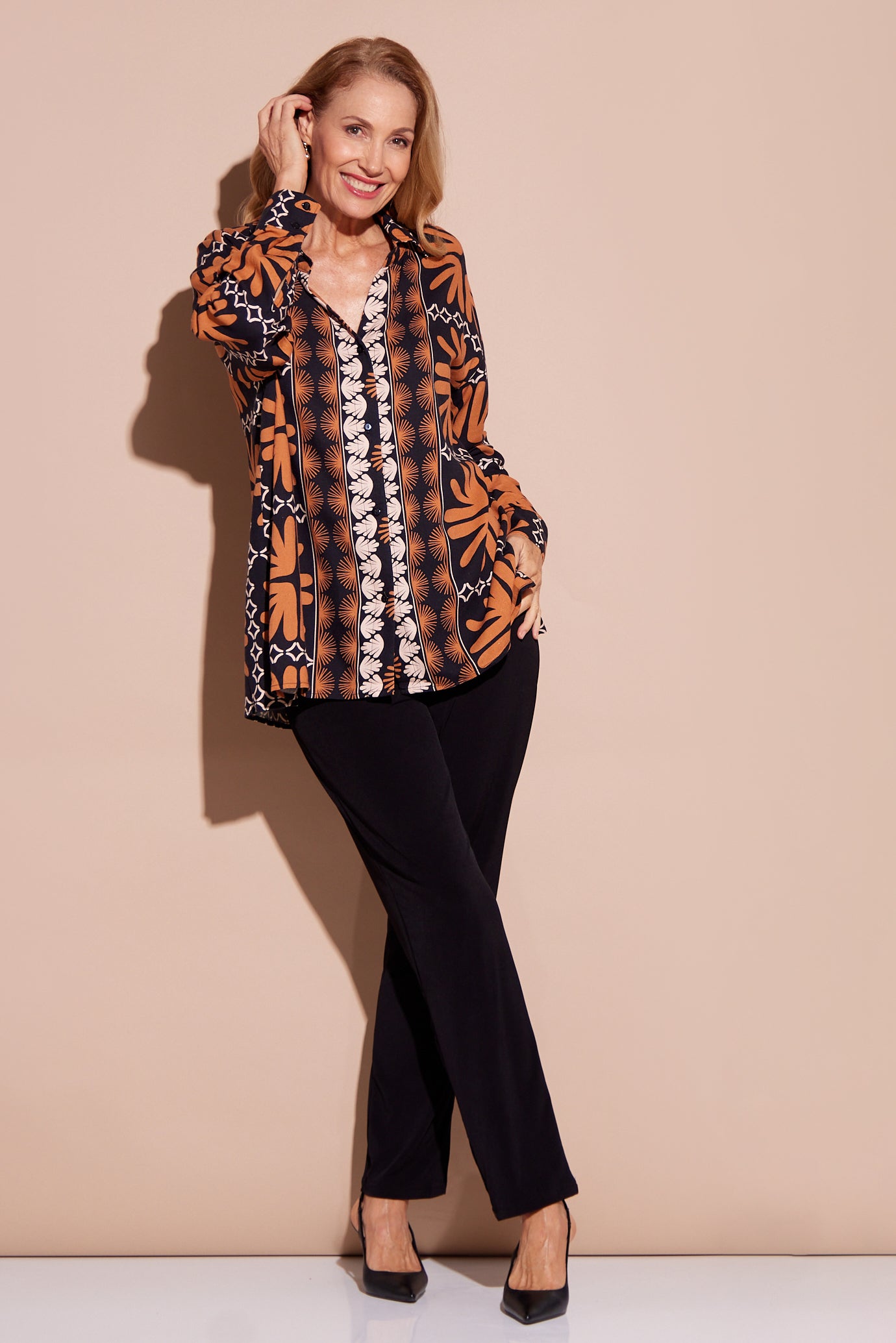 Gabrielle Shirt - 70s Terracotta