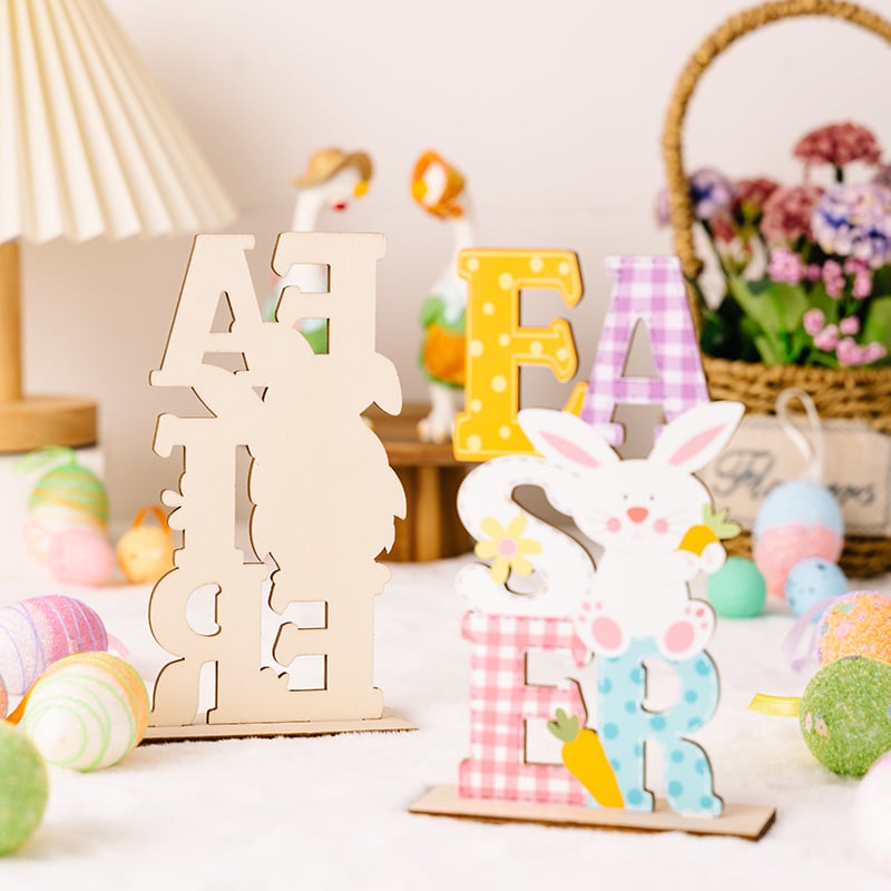 Easter Colorful Letter Ornaments