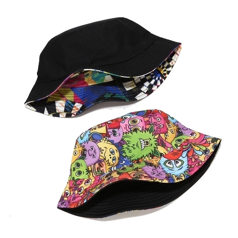 Unisex Basic Cartoon Big Eaves Bucket Hat
