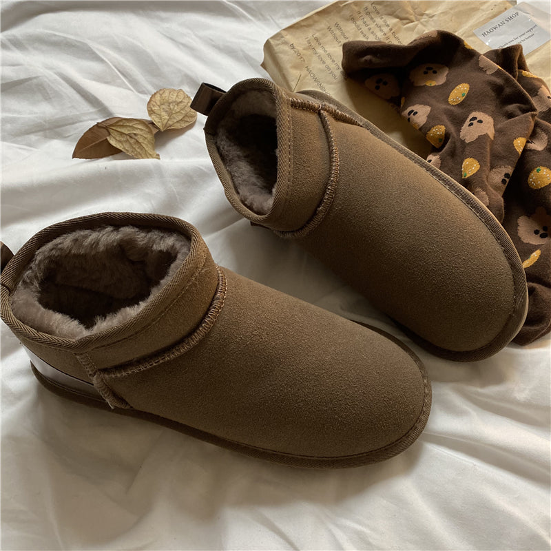 Cow Graffiti Snow Boots  KF83048