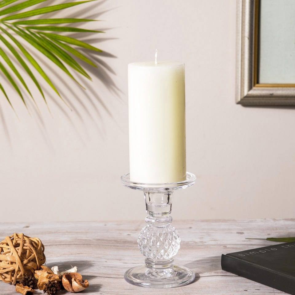 Poesia Candle Holder Medium - Clear