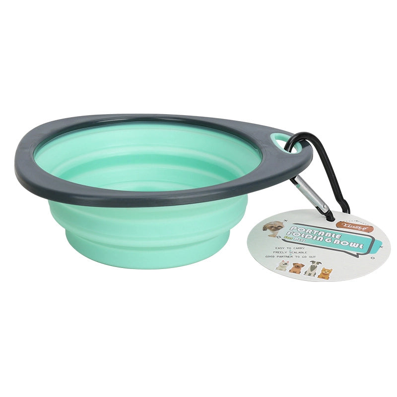 Pet Bowl Tableware Portable Folding Bowl Outdoor Traveling Dog Food Bowl Cat And Dog Universal