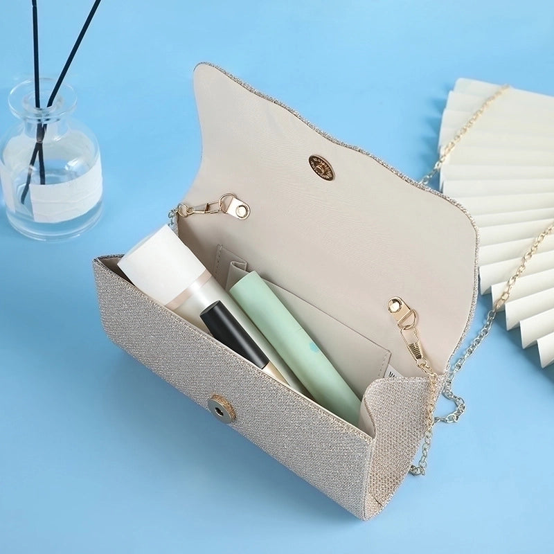 Polyester Solid Color Square Evening Bags