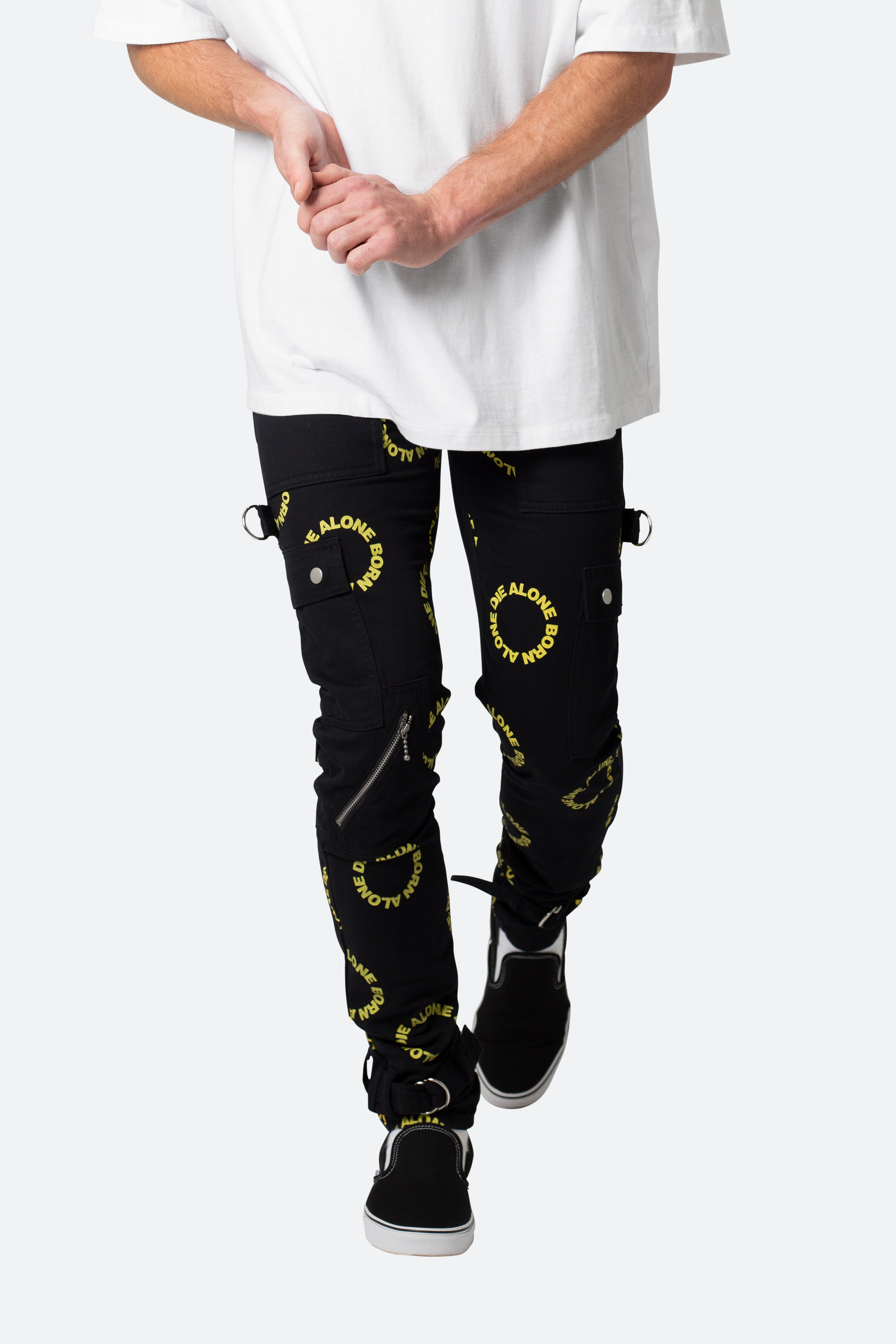 M564 Punk Cargo Pants - Black/Yellow