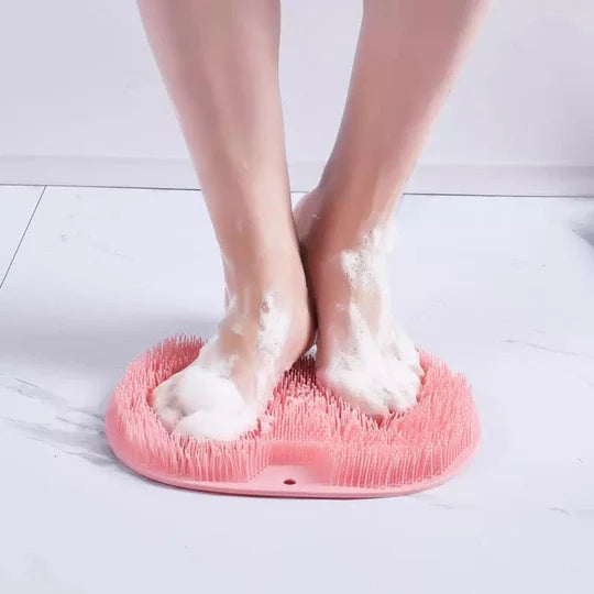 Anti-Slip Shower Massage Mat for Feet and Back Cleaning