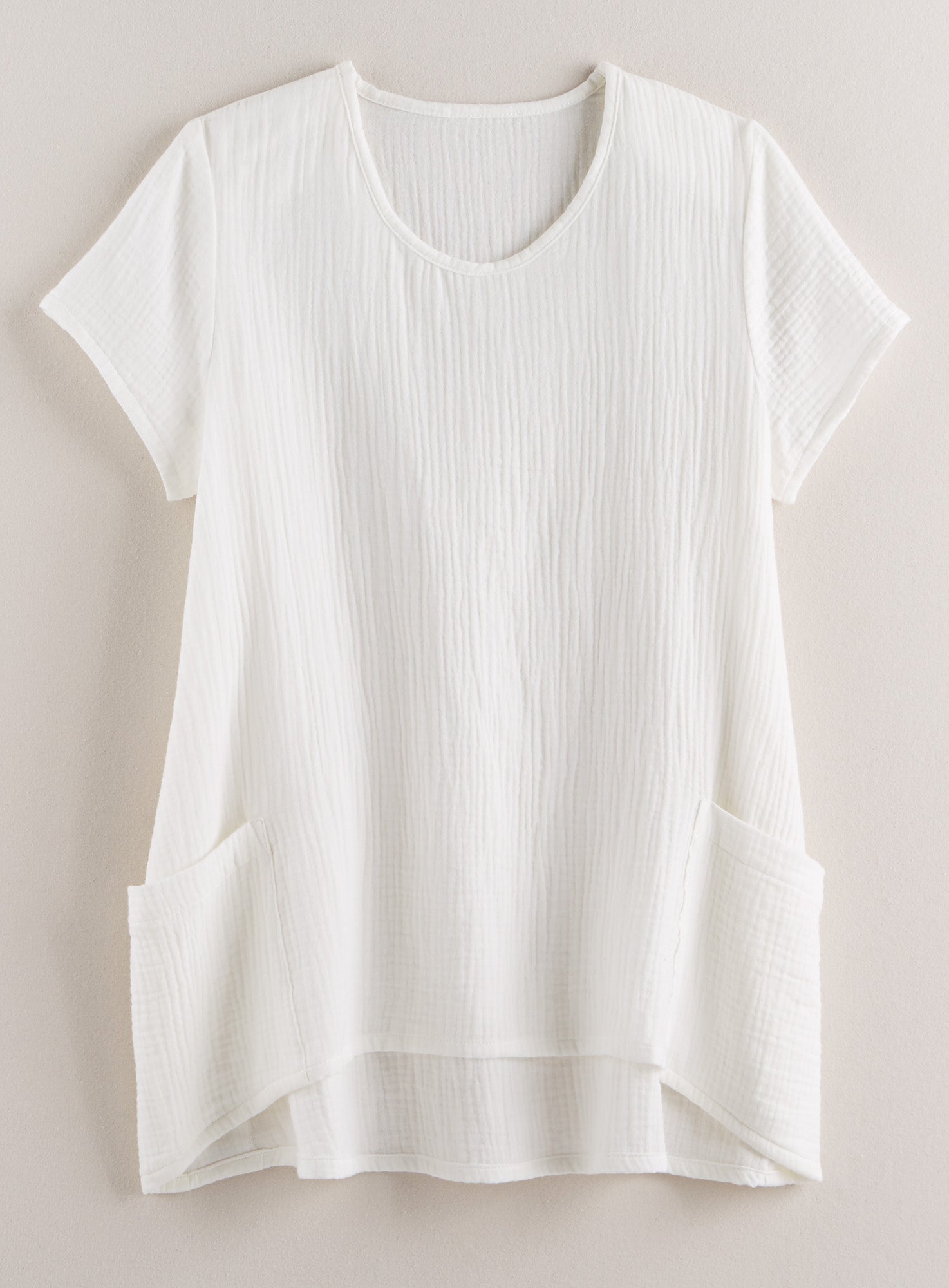 Cotton Ripple Trapeze Top