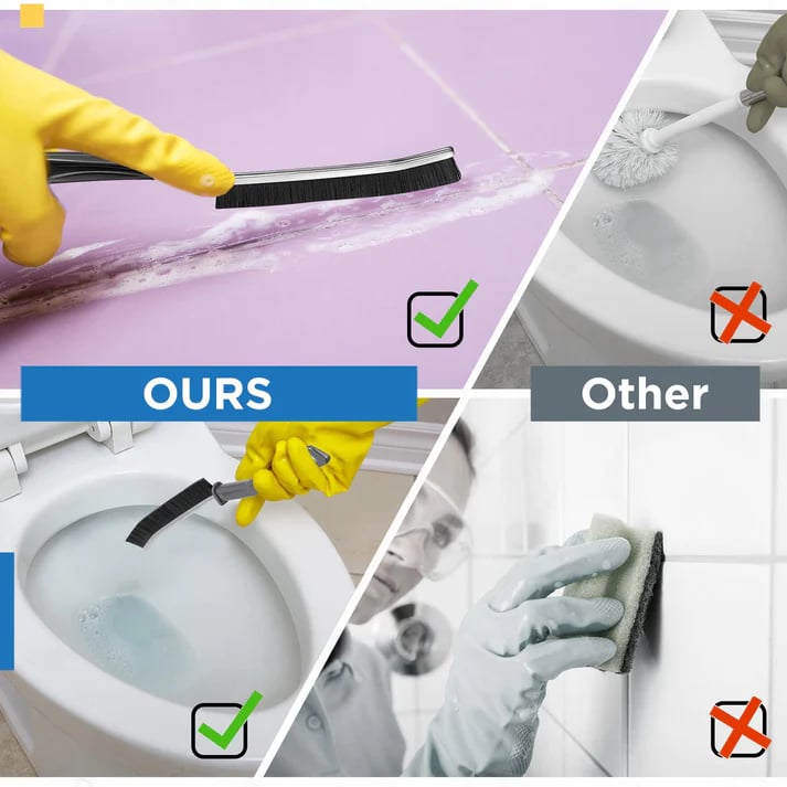 Last Day Special - Buy 2 Get 2 Free🔥Hard-Bristled Crevice Cleaning Brush