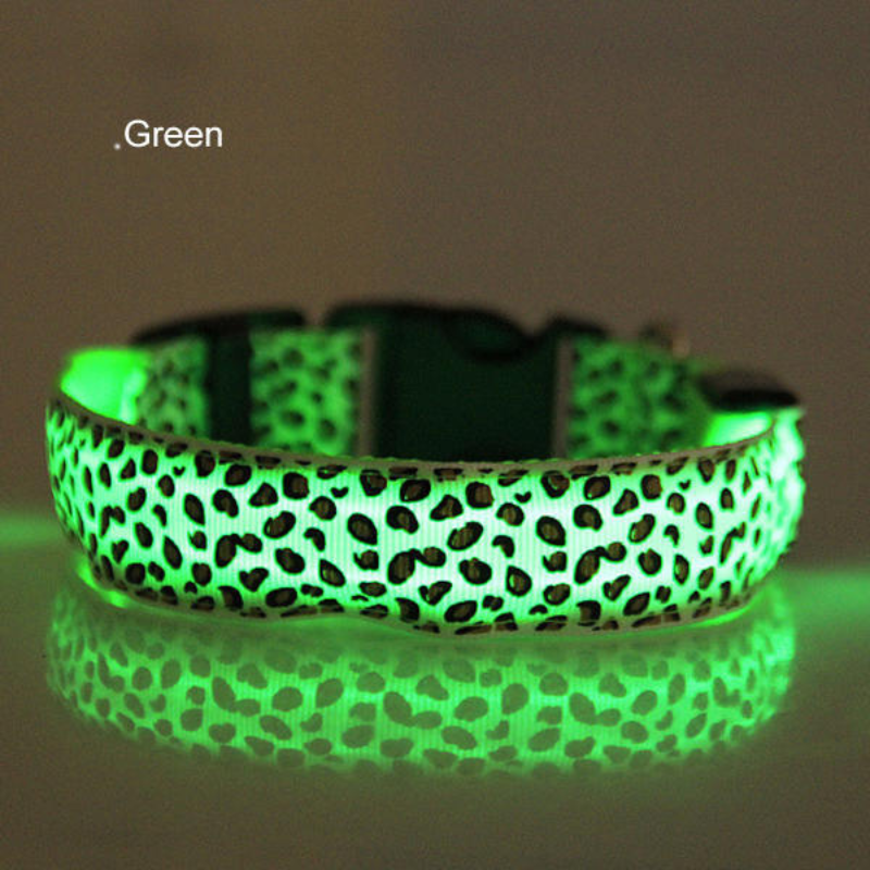 Leopard Light Flash Collars