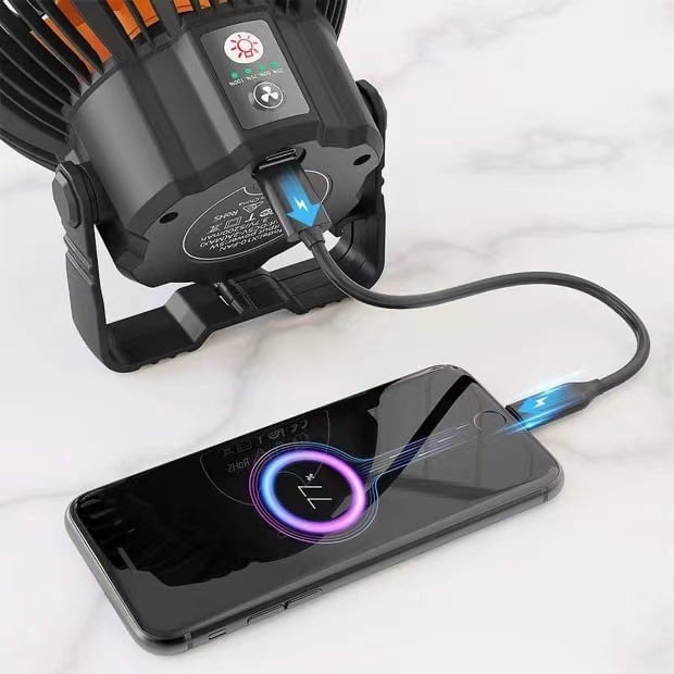 💥Promotion 49% OFF🔥Portable Camping Fan with LED Lantern🔥BUY 2 Free Shipping