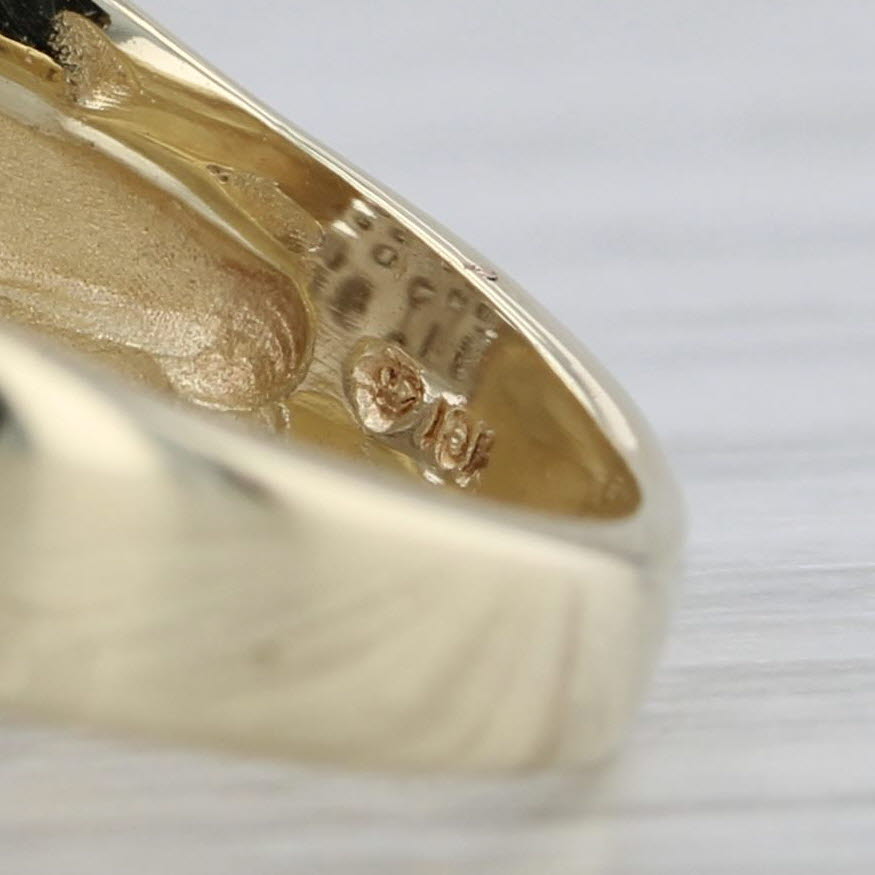 0.90ctw Diamond Cluster Ring 10k Yellow Gold Size 6.75