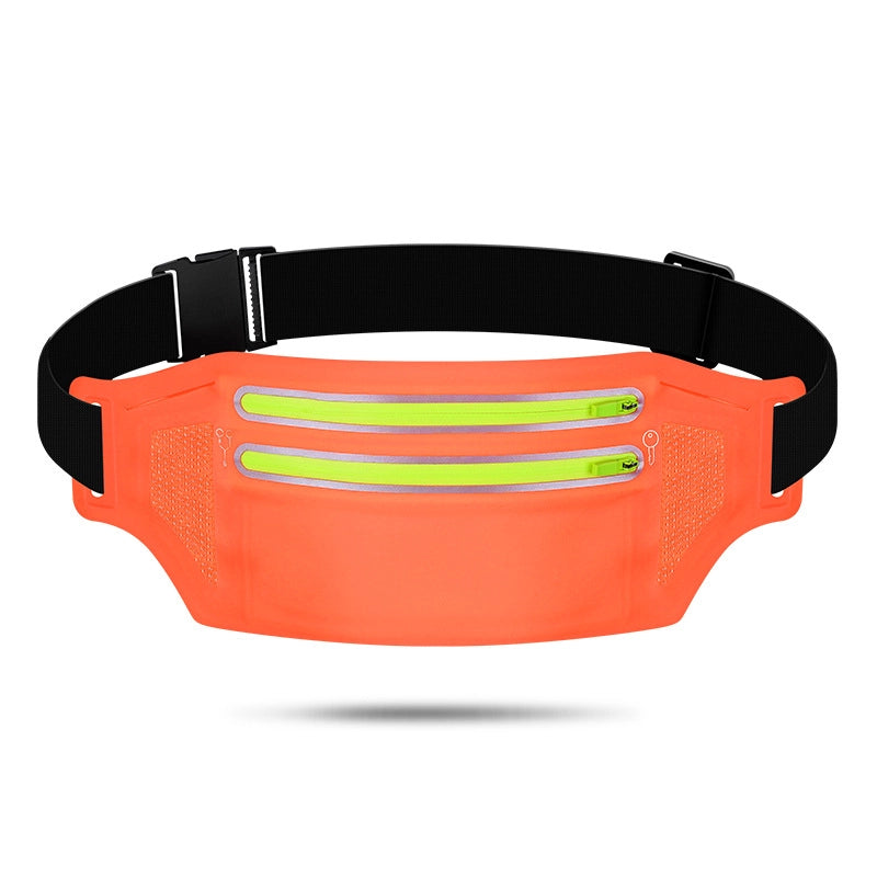 Unisex Sports Solid Color Lycra Waterproof Anti-theft Waist Bags