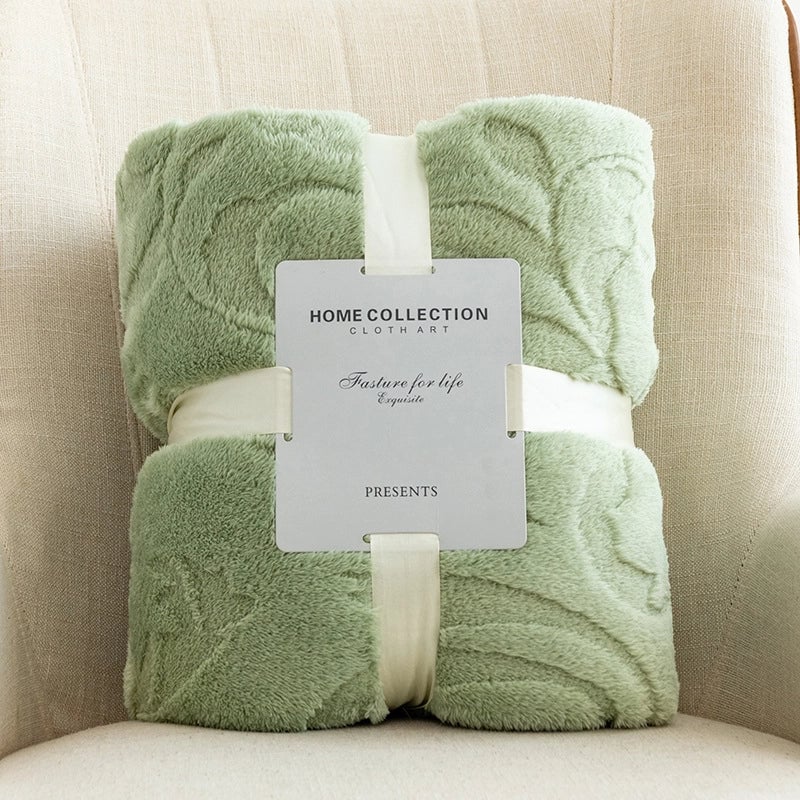 Casual Solid Color Polyester Blanket Bedding